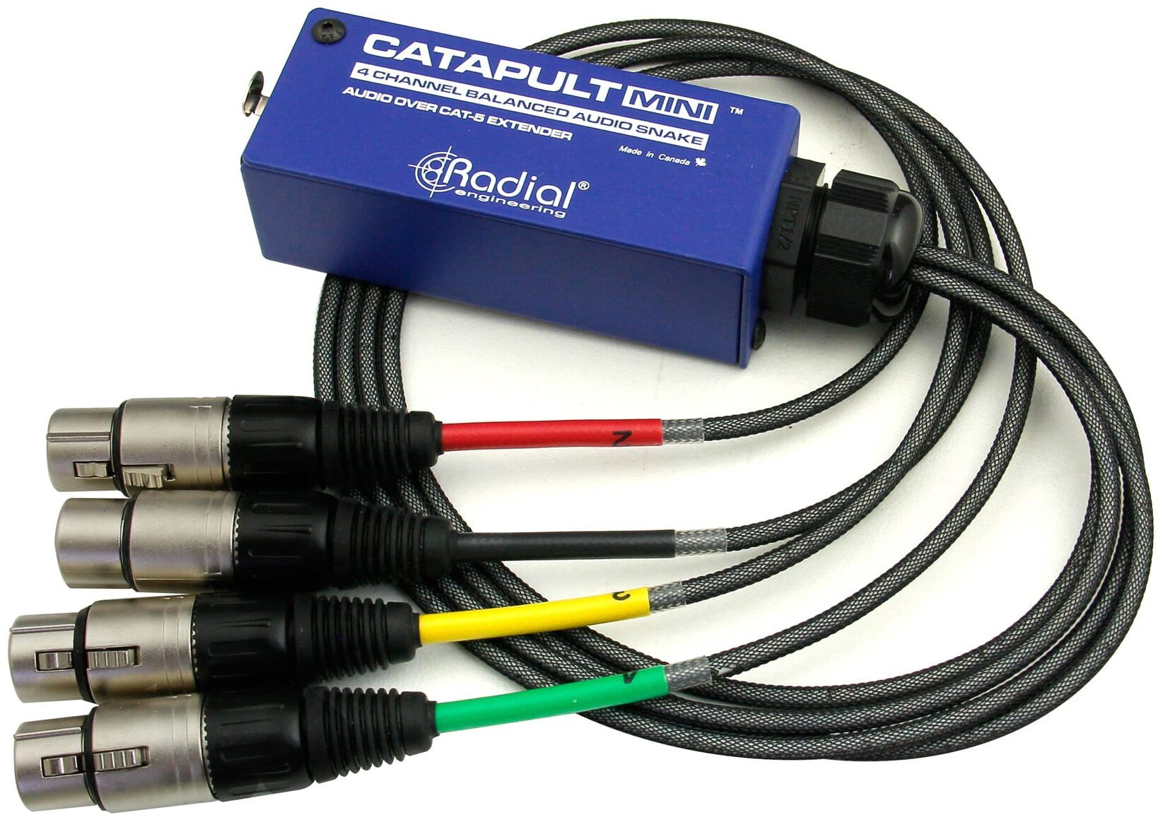 Radial Engineering Catapult MINITX 4Ch Cat5 / XLRF, New, Action Position Back