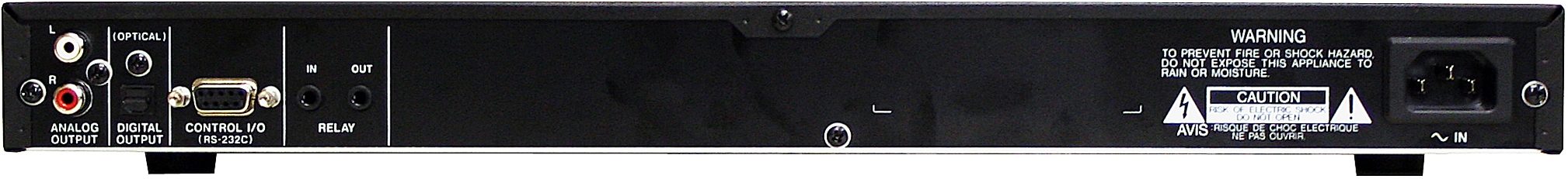 TASCAM CD01U CD Player with Unbalanced Output, Rear