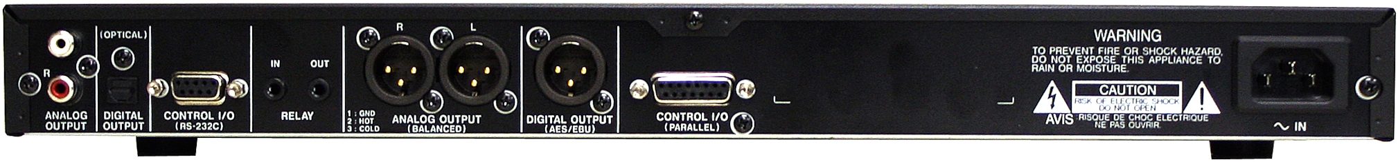 TASCAM CD01UPRO CD Player with Balanced Output, Rear