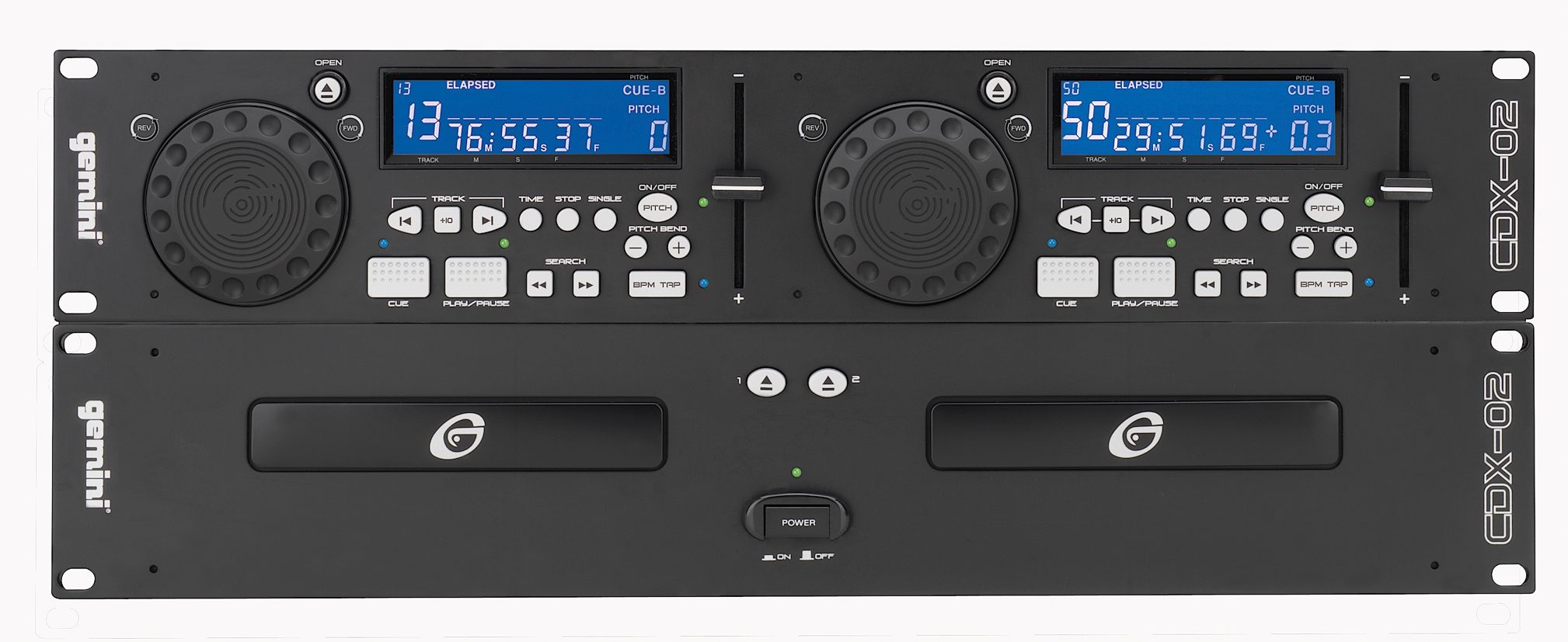 Gemini CDX02 Dual CD Player with Loop and Auto Cue, Main