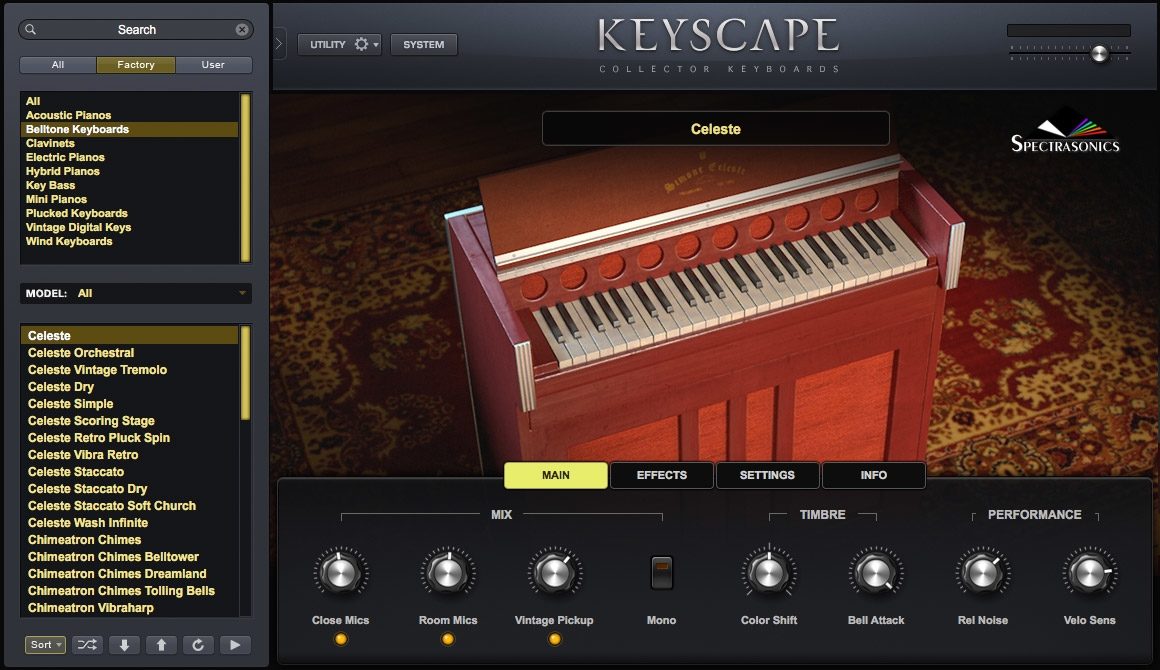 Spectrasonics Keyscape Keyboard Instrument Plug-In Software