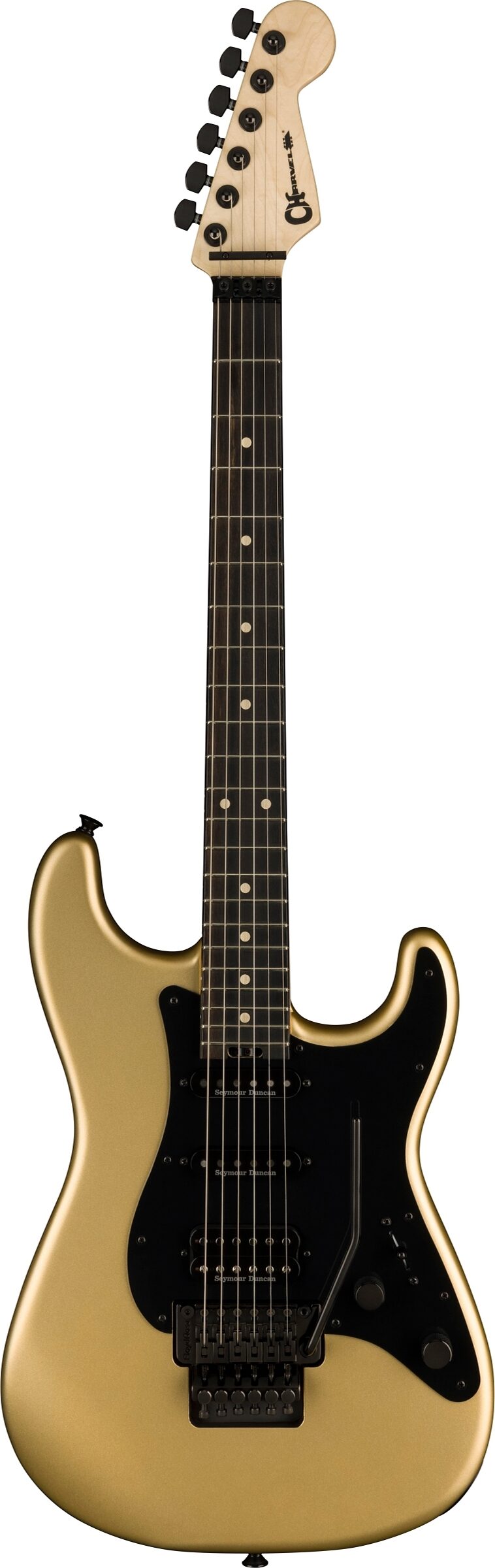 Charvel Pro-Mod So-Cal Style 1 HSS FR Electric Guitar, Pharaoh's Gold, Open Box (Very Good), Action Position Back