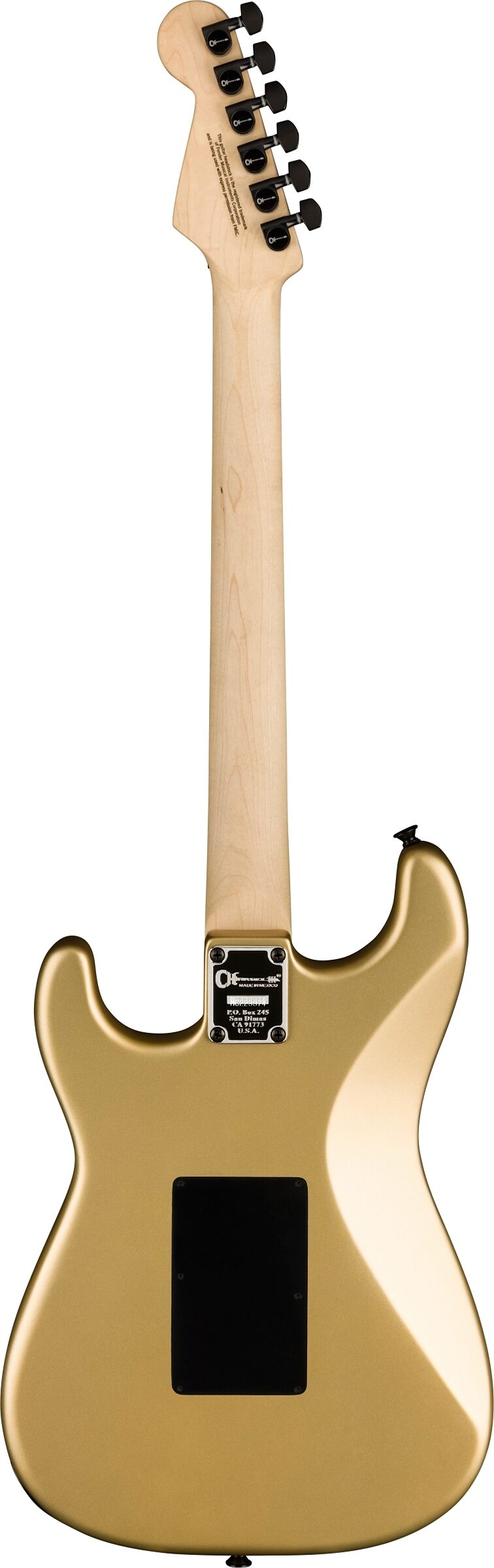 Charvel Pro-Mod So-Cal Style 1 HSS FR Electric Guitar, Pharaoh's Gold, Open Box (Very Good), Action Position Back