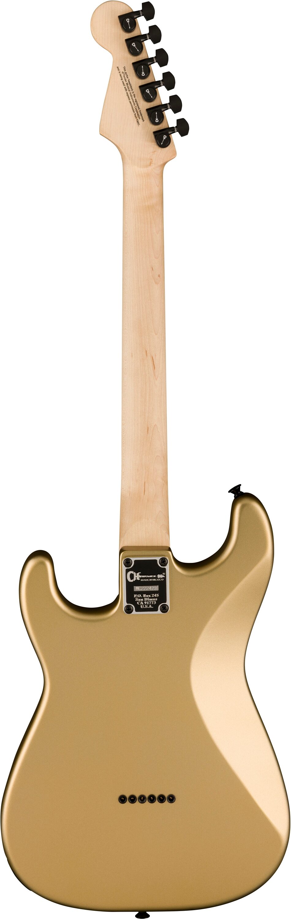 Charvel Pro-Mod So-Cal Style 1 HH HT E Electric Guitar, Pharaoh Gold, Open Box (Very Good), Action Position Back