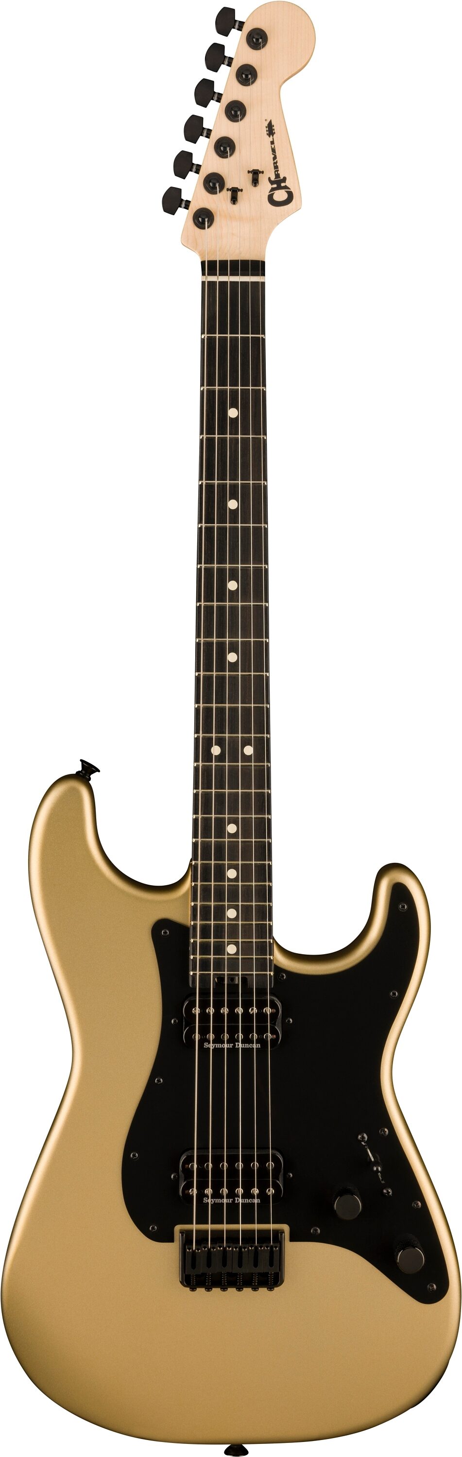 Charvel Pro-Mod So-Cal Style 1 HH HT E Electric Guitar, Pharaoh Gold, Open Box (Very Good), Action Position Back
