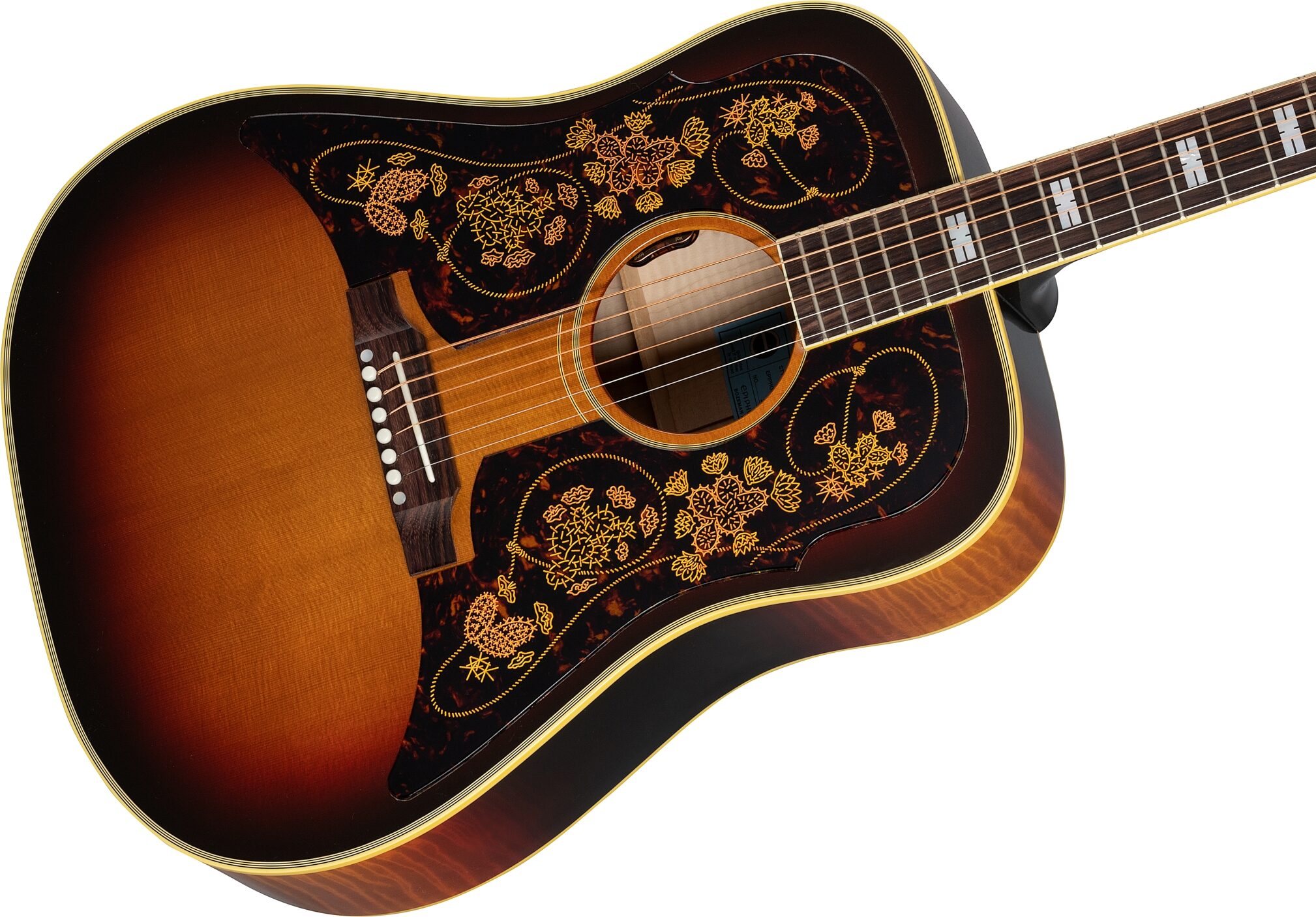 Epiphone Chris Stapleton USA Frontier Acoustic-Electric Guitar (with Case), Action Position Back