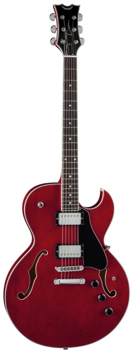 Dean Colt Semi-Hollowbody Electric Guitar, Transparent Red