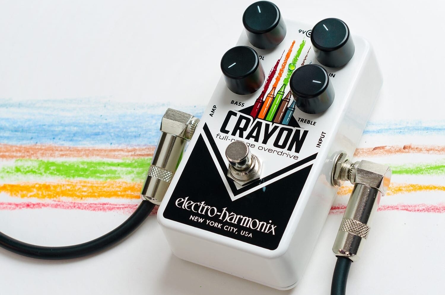 Electro-Harmonix Crayon Full-Range Overdrive Pedal, 69, In Use