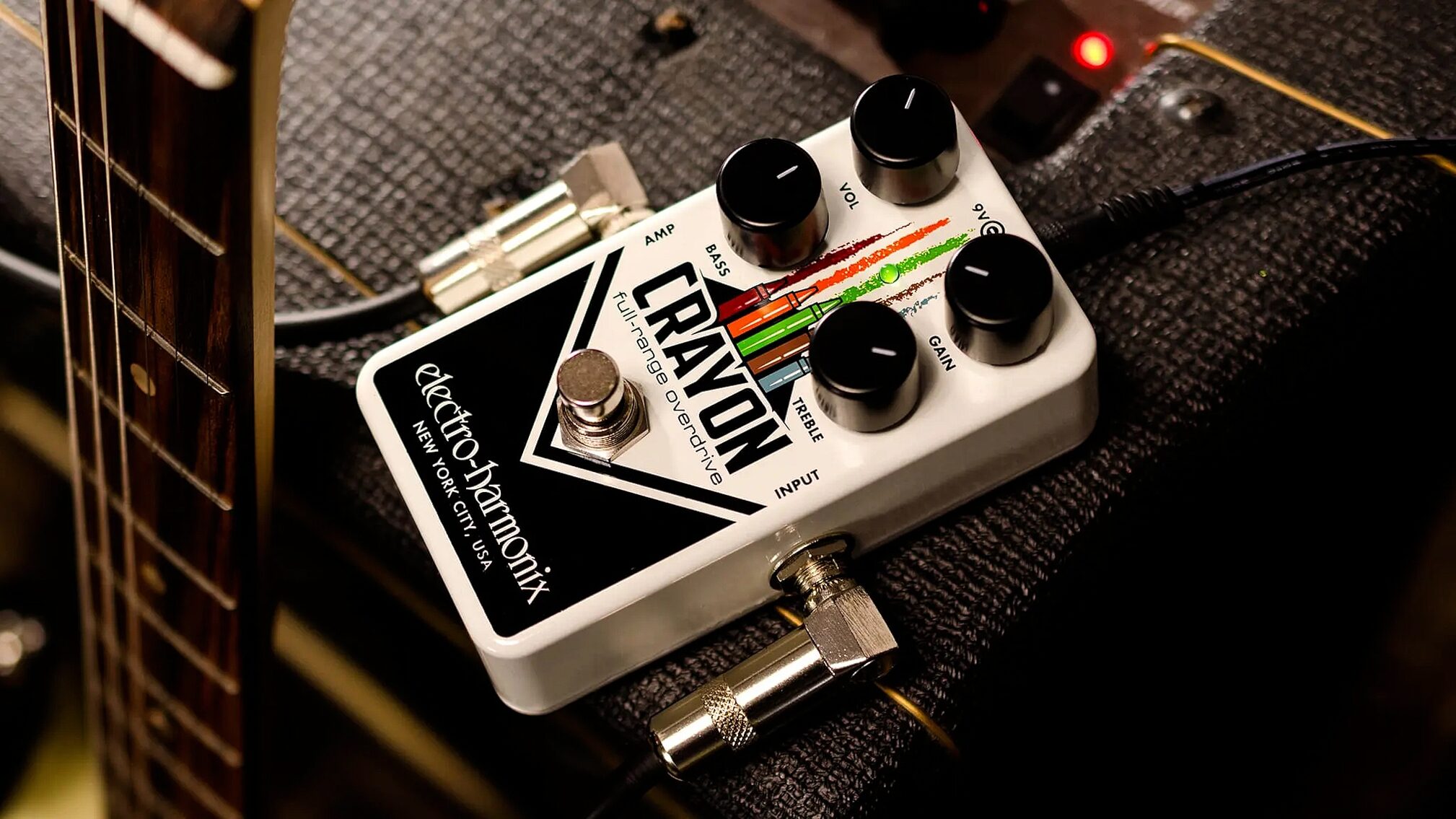 Electro-Harmonix Crayon Full-Range Overdrive Pedal, 69, In Use