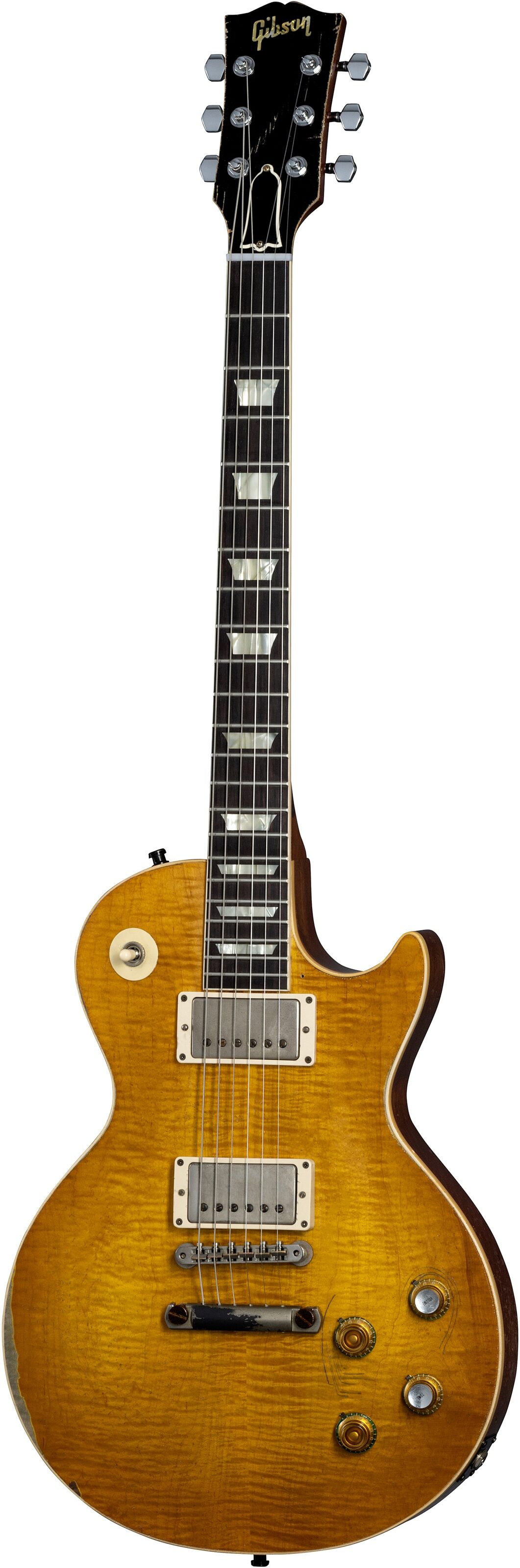 Gibson Custom Kirk Hammett "Greeny" 1959 Les Paul Standard Electric Guitar (with Case), Action Position Back