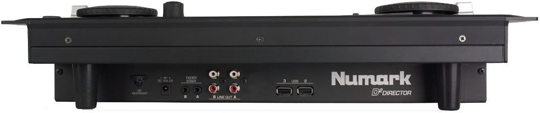 Numark D2 Director Mass Storage Player/Manager, Rear