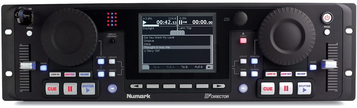 Numark D2 Director Mass Storage Player/Manager, Main