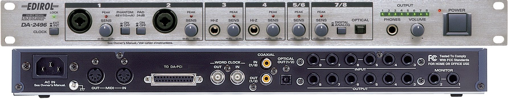 Edirol DA2496 8x8 Digital Audio Interface, Main