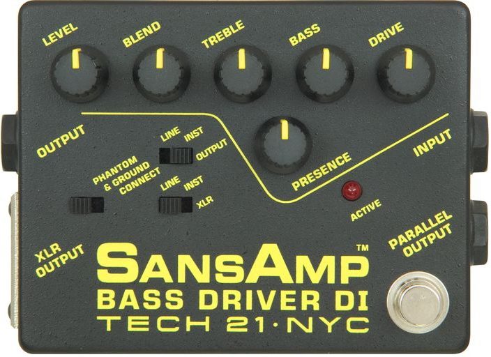Tech 21 SansAmp Bass Driver DI Preamp Pedal