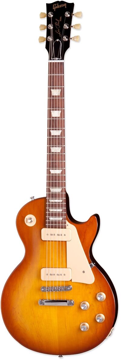 Gibson 1960s Les Paul Studio Tribute Dark Back Electric Guitar with Gig Bag, Honeyburst
