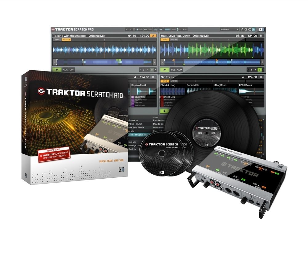 Native Instruments Traktor Scratch A10 USB DJ Audio Interface