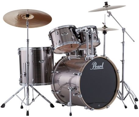 Pearl EX725SPC Export Drum Kit, 5-Piece, Smokey Chrome