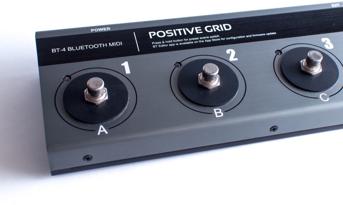Positive Grid BT4 4-Button Bluetooth Footswitch | zZounds
