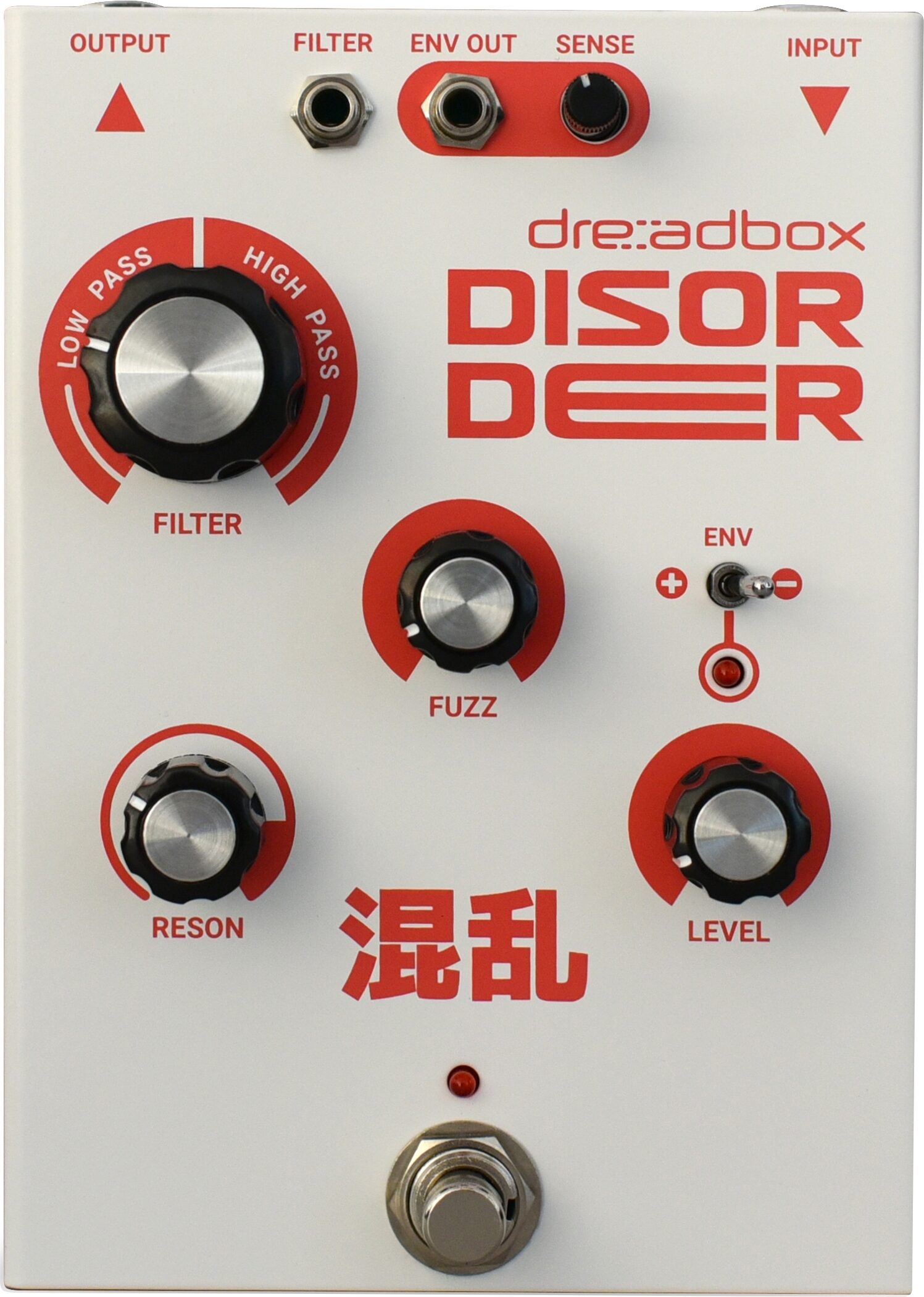 Dreadbox Disorder Analog Fuzz Pedal, New, Action Position Back