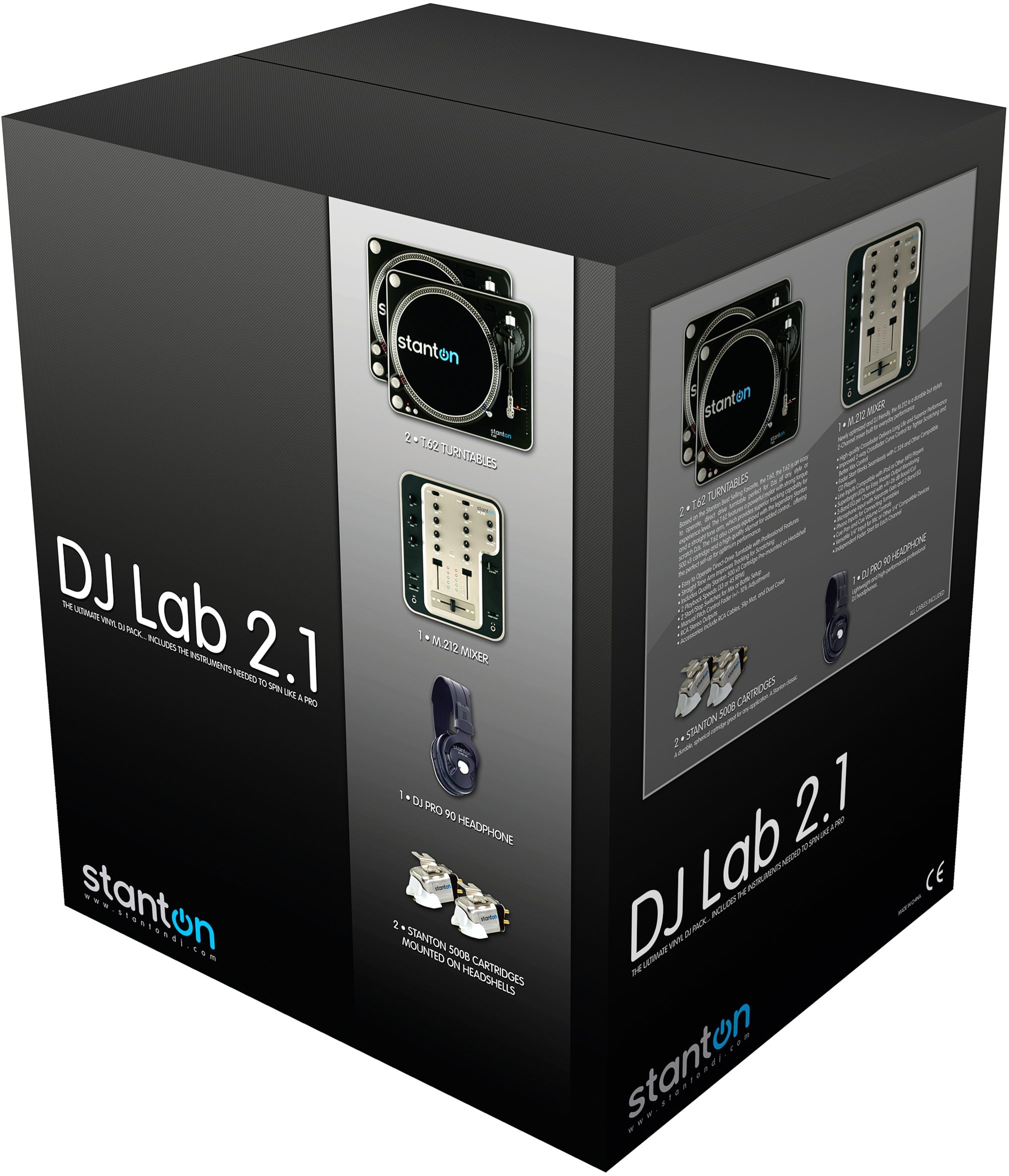 Stanton DJLab 2.1 Turntable DJ Package, Main