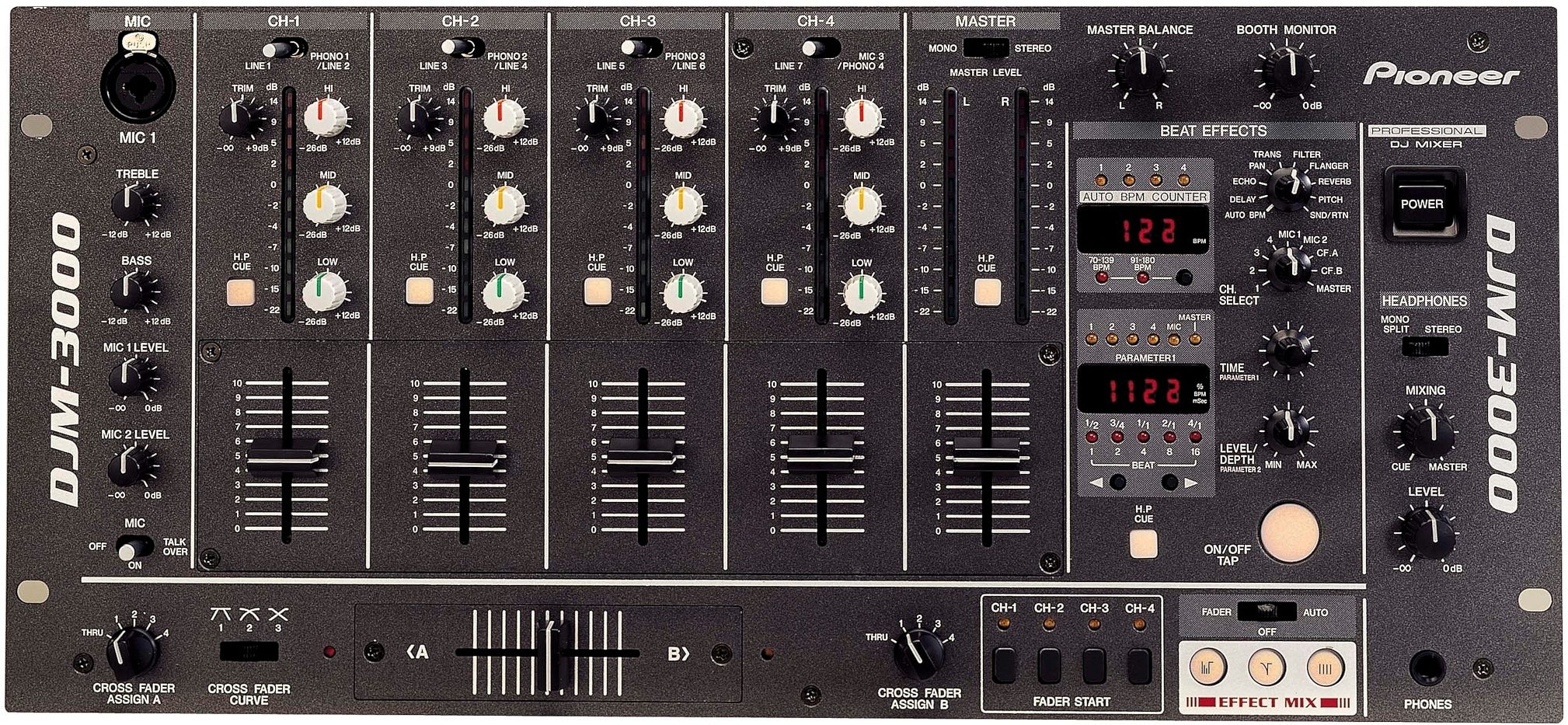 Pioneer DJM3000 Rackmount Pro DJ Mixer | zZounds
