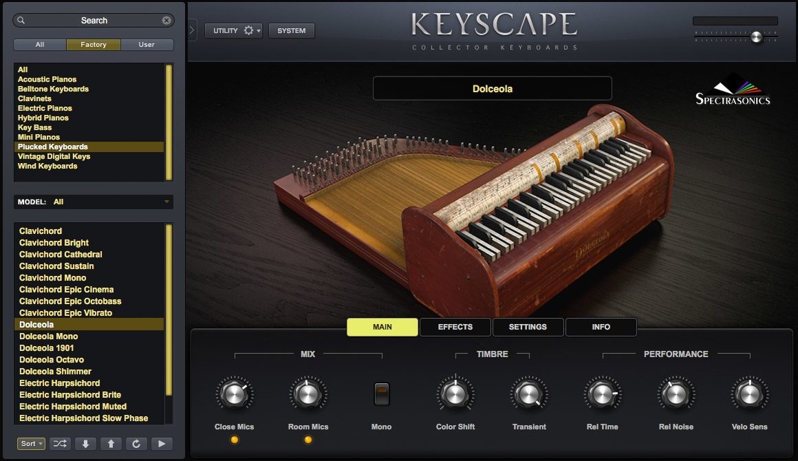 Spectrasonics Keyscape Keyboard Instrument Plug-In Software