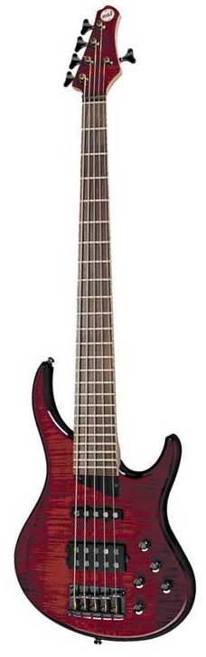 MTD Kingston Heir 5-String Electric Bass, Translucent Cherry