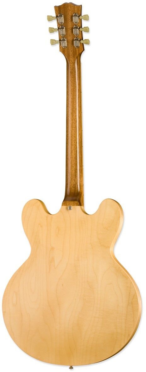Gibson Custom Shop ES335 1960 Anniversary Electric Guitar (with Case), Antique Natural - Back
