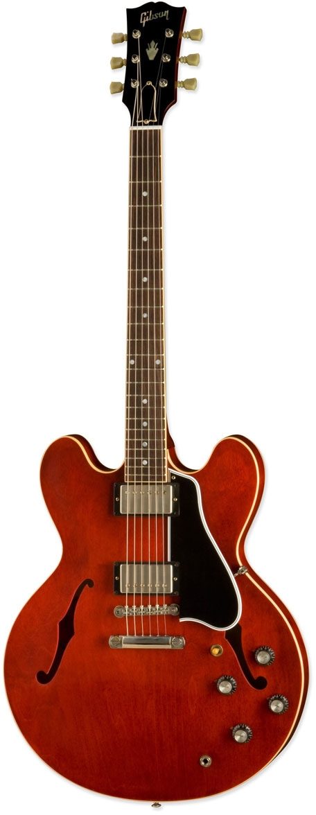 Gibson Custom Shop ES335 1960 Anniversary Electric Guitar (with Case), Antique Faded Cherry