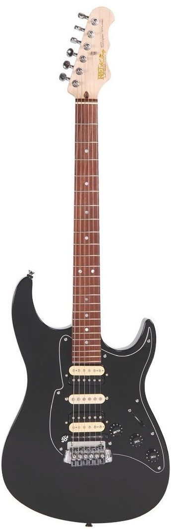 Fret-King Super-Matic Self-Tuning Electric Guitar, Black