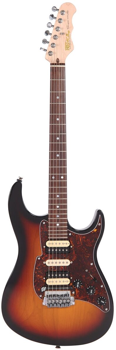 Fret-King Super-Matic Self-Tuning Electric Guitar, Classic Burst