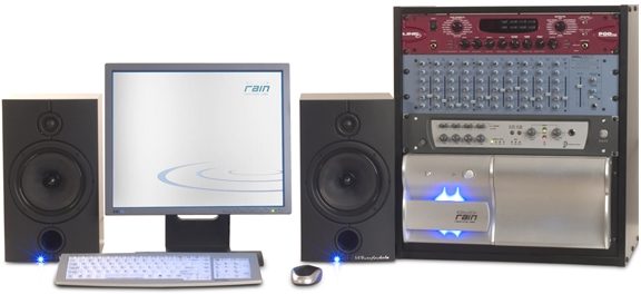 Rain Recording Element T5 Desktop Audio Computer, Desktop Setup Example 2