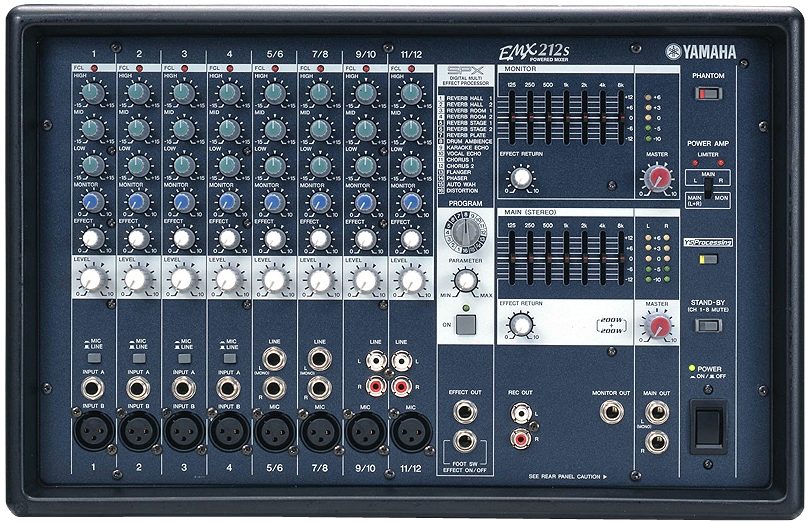 Yamaha EMX212S 2x200 Watt Powered Mixer | zZounds