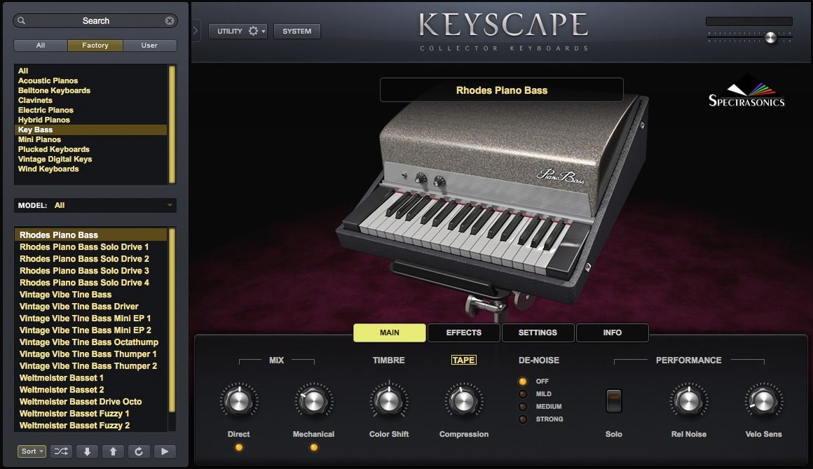 Spectrasonics Keyscape Keyboard Instrument Plug-In Software