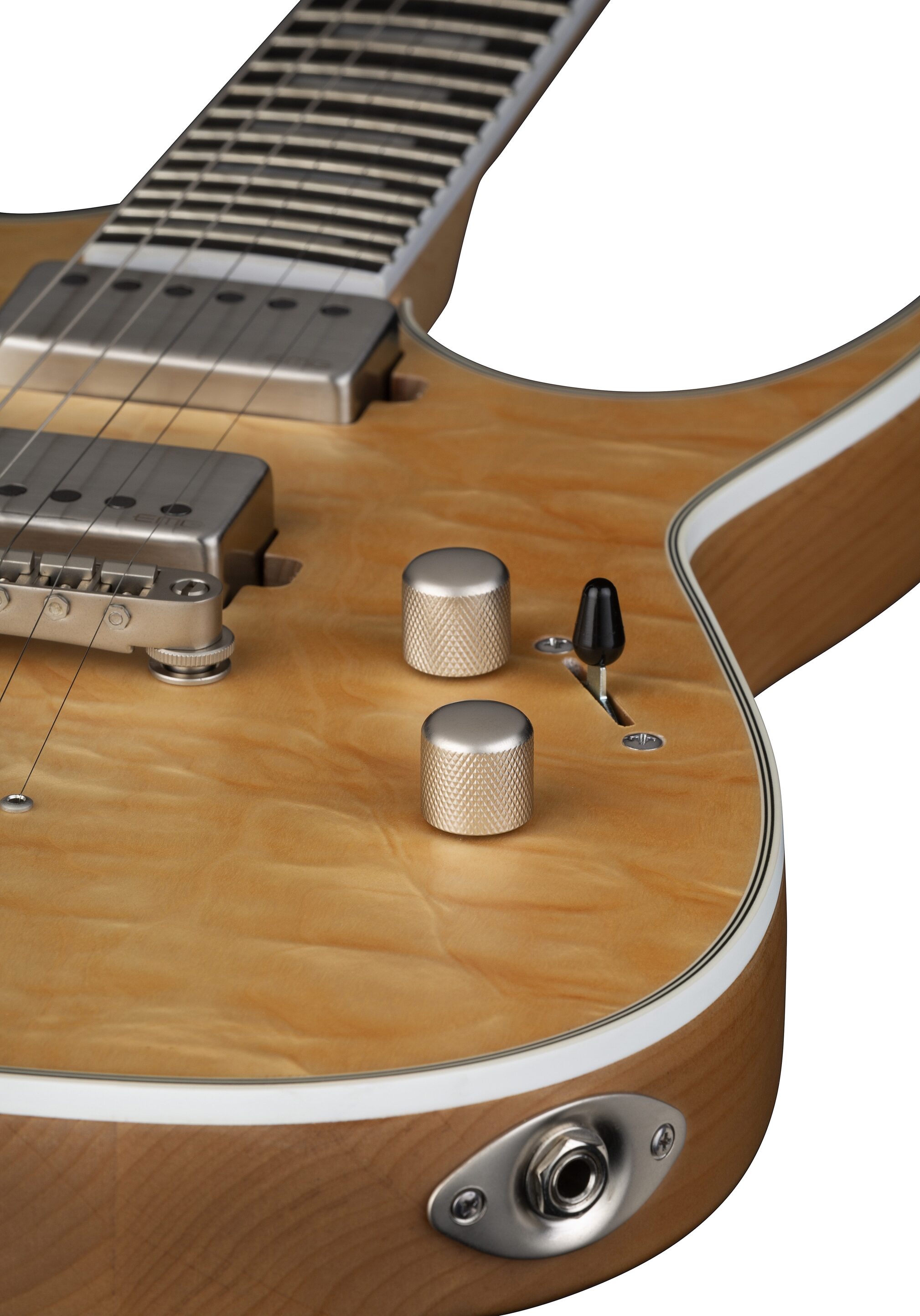 Dean Exile Select Quilt Top Electric Guitar, Action Position Back