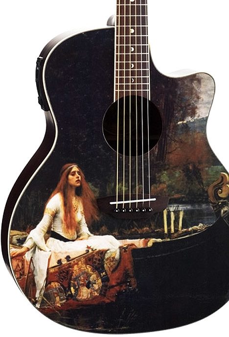 Luna Fantasie Lady of Shalott Acoustic-Electric Guitar, Body