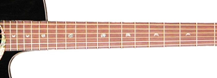 Luna Fauna Series Phoenix Acoustic-Electric Guitar, Neck