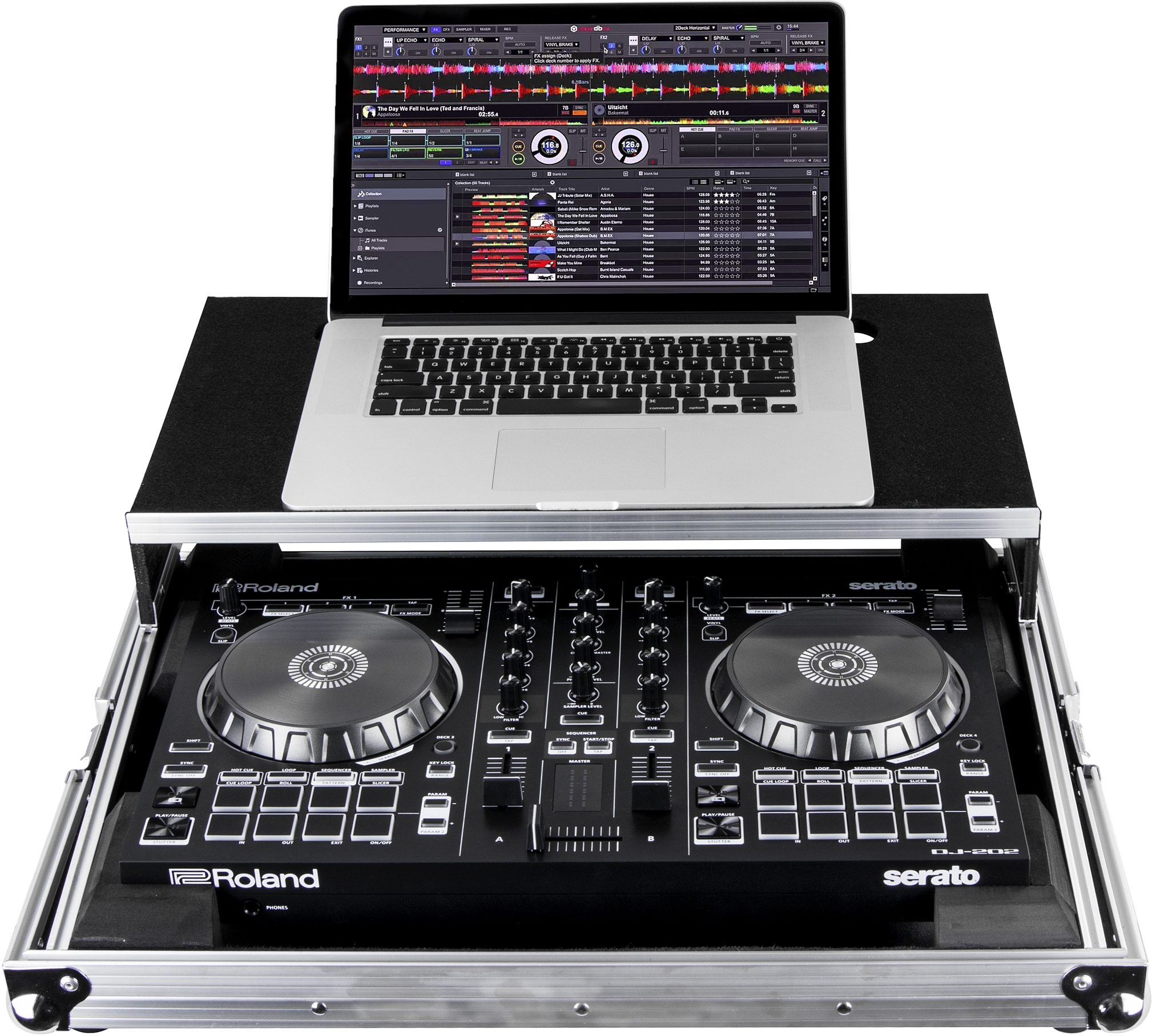 Odyssey FRGSDJ202 Case for Roland DJ-202, Action Position Back