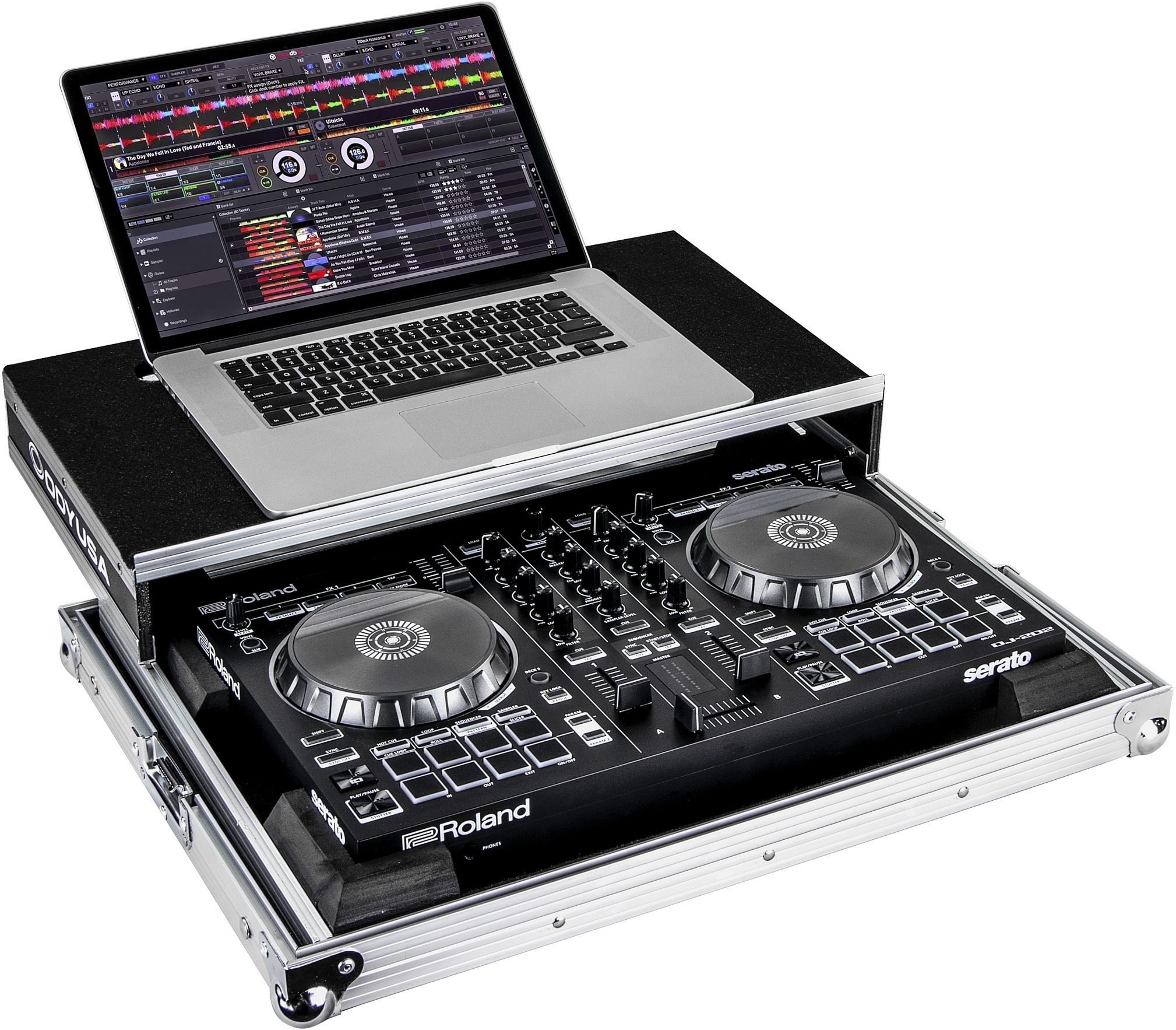 Odyssey FRGSDJ202 Case for Roland DJ-202, Action Position Back
