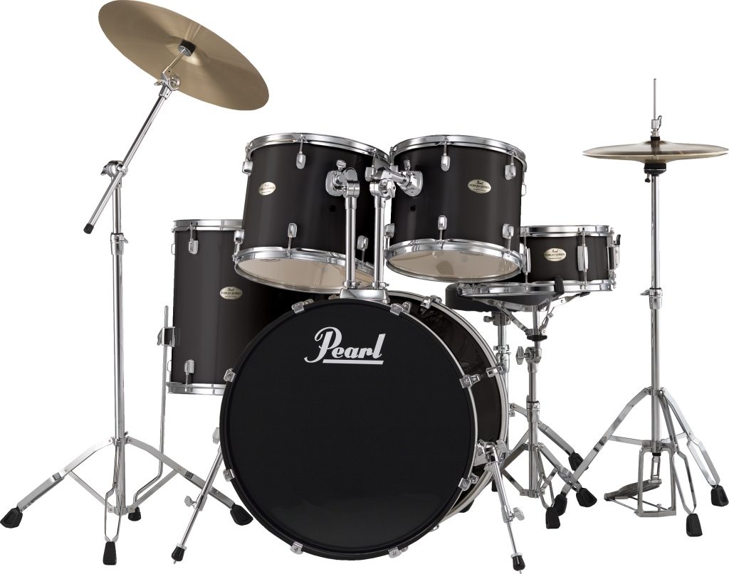 Pearl FX725SC Forum 5-Piece Drum Kit, Jet Black