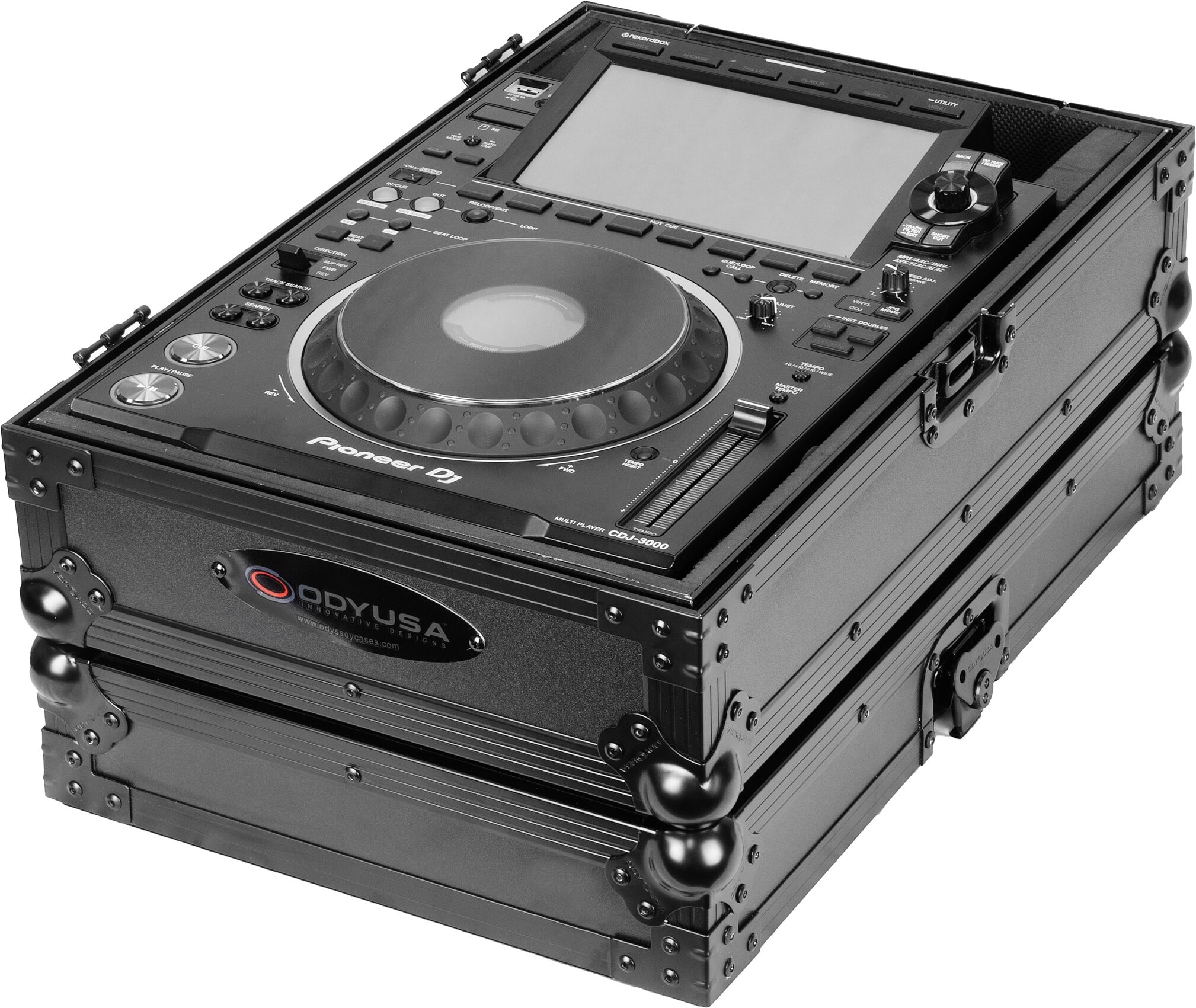 Odyssey FZ-3000 Flight Case for Pioneer CDJ-3000, Black Label, Main Back