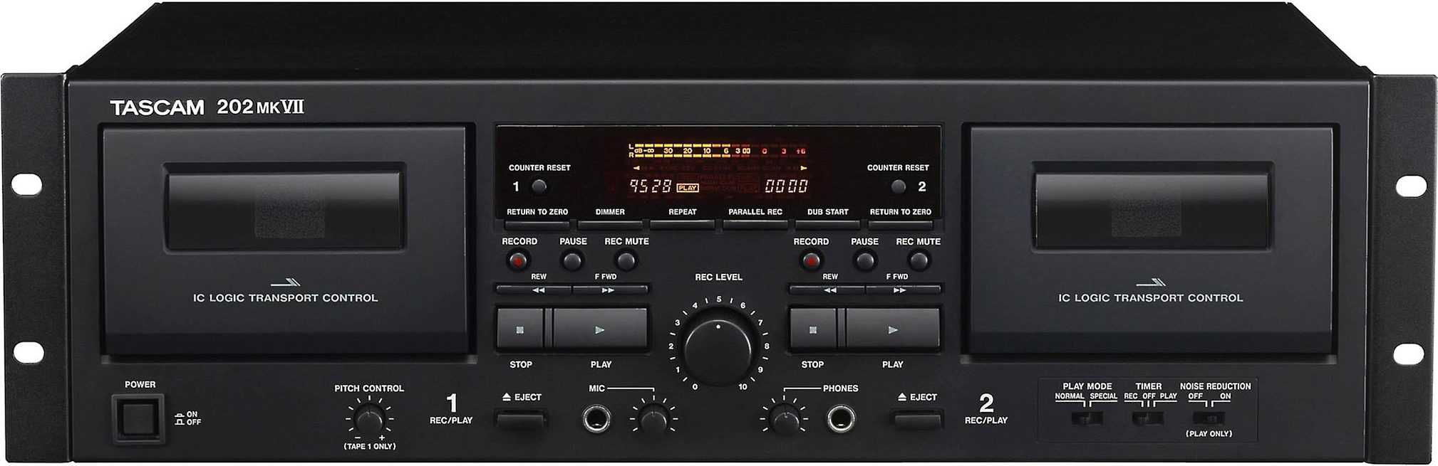 TASCAM 202 MK VII Double Cassette Deck (with USB) | zZounds