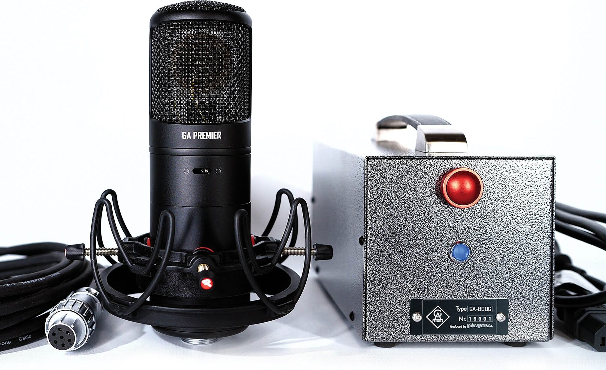 Golden Age Premier GA-800G Multi-Pattern Tube Microphone, Action Position Back