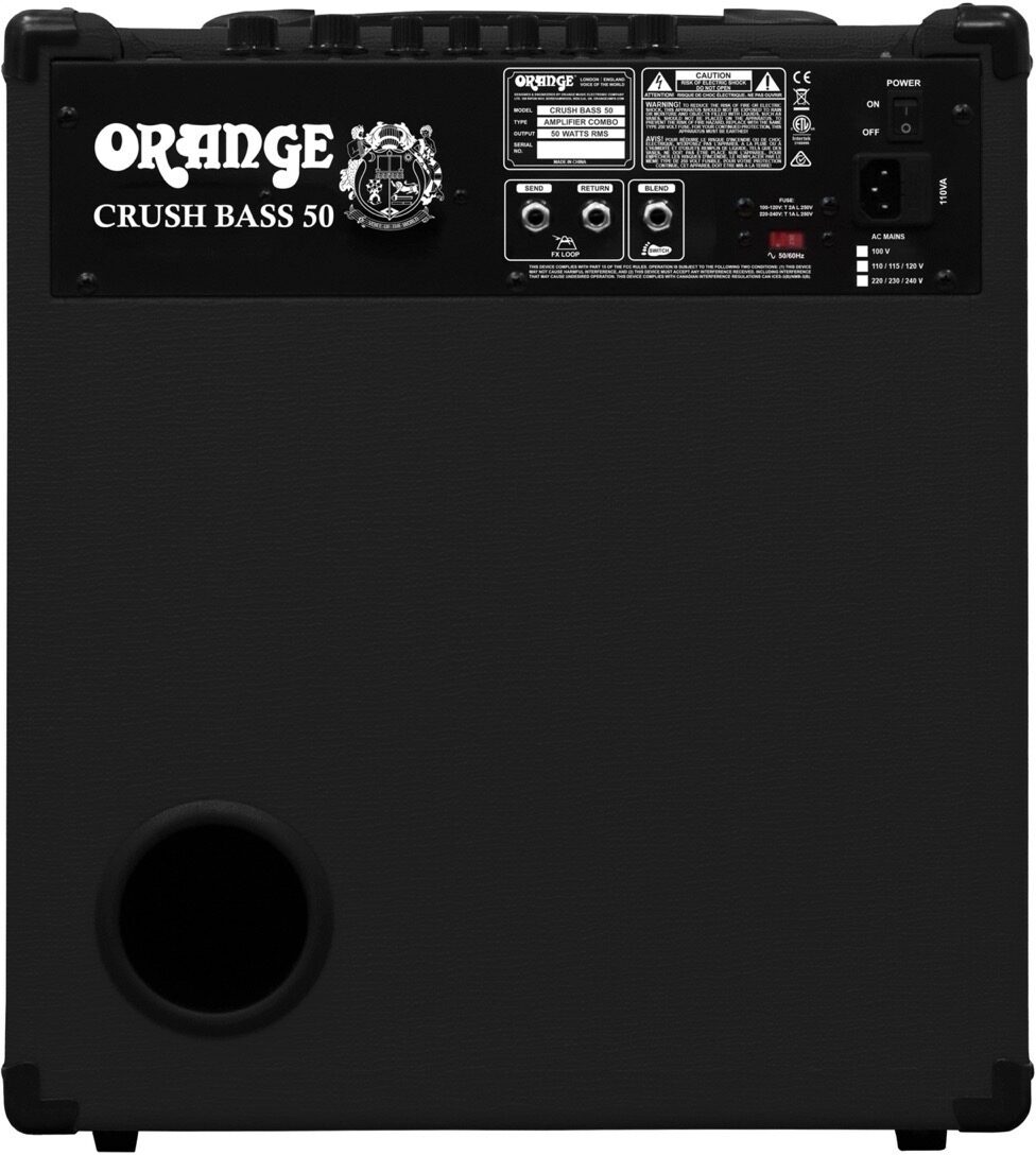 Orange Crush Bass 50 Bass Combo Amplifier (50 Watts, 1x12