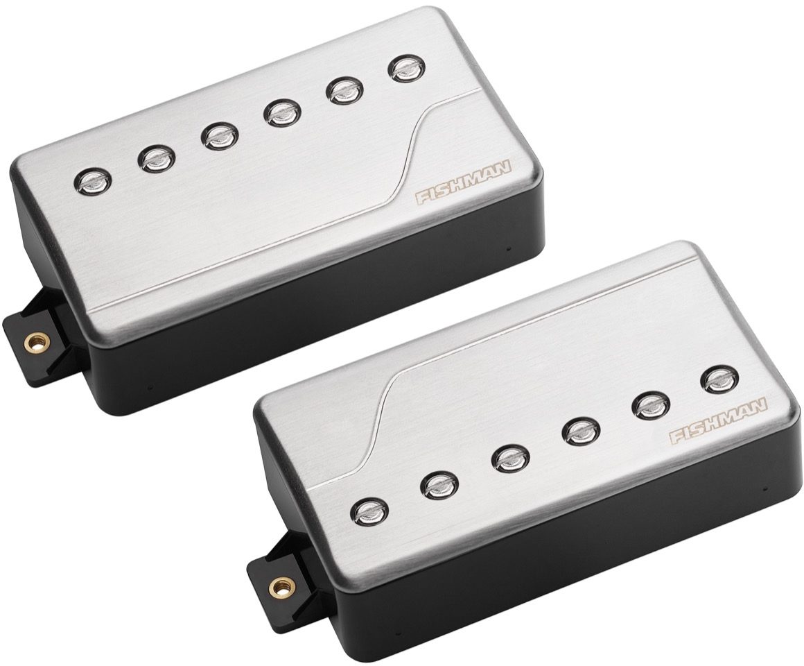 Fishman Fluence Classic Guitar Pickup Set, Brushed Stainless Steel, Main