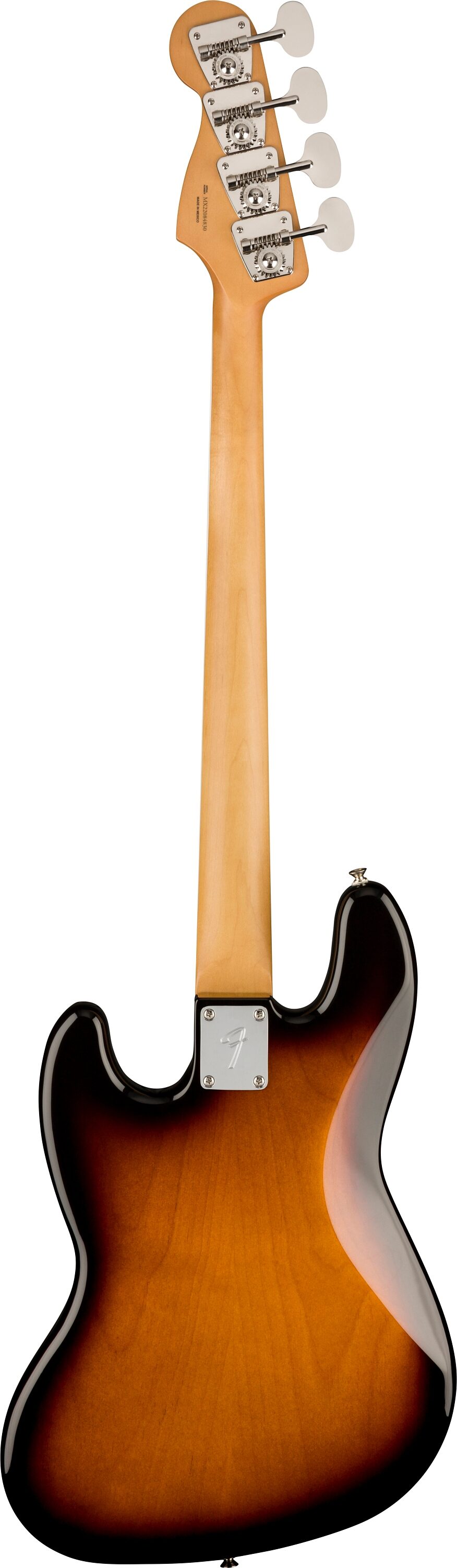 Fender Gold Foil Jazz Bass Guitar (with Gig Bag), Action Position Back