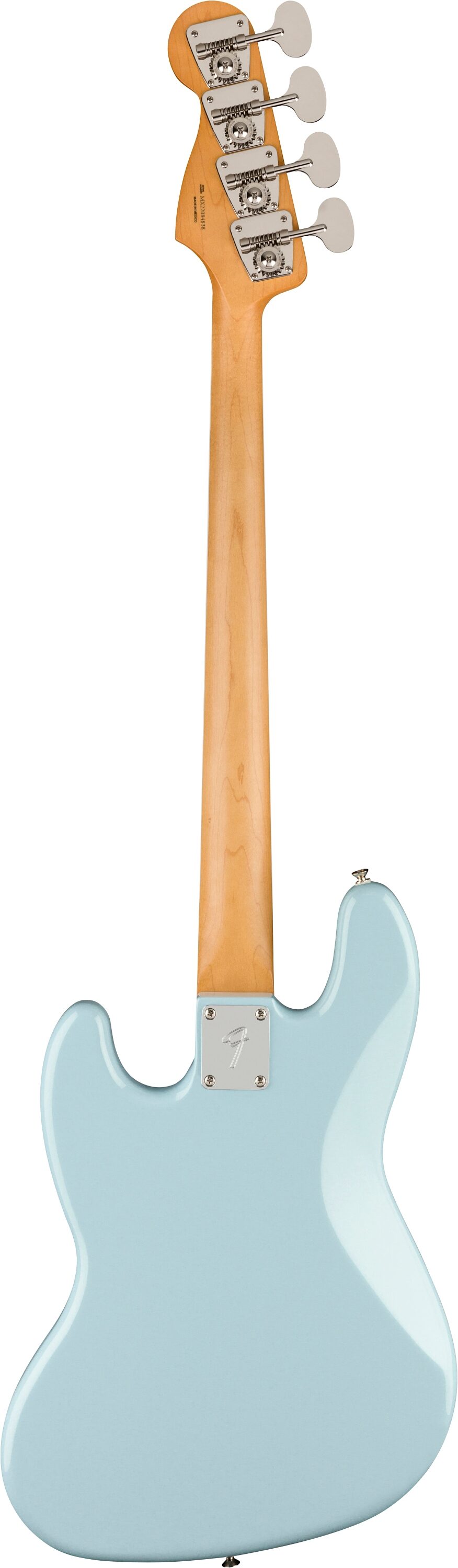 Fender Gold Foil Jazz Bass Guitar (with Gig Bag), Action Position Back