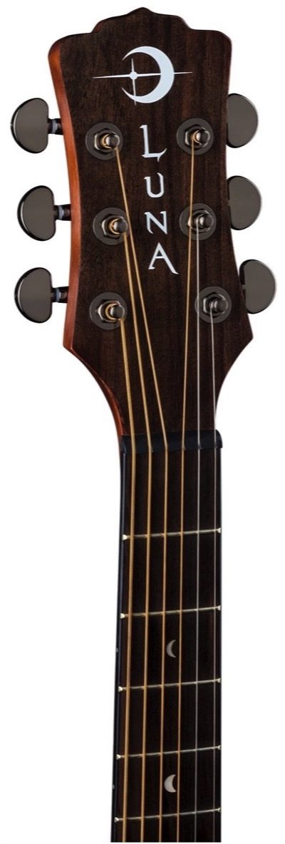 Luna Gypsy Muse Parlor Acoustic Guitar, Alt