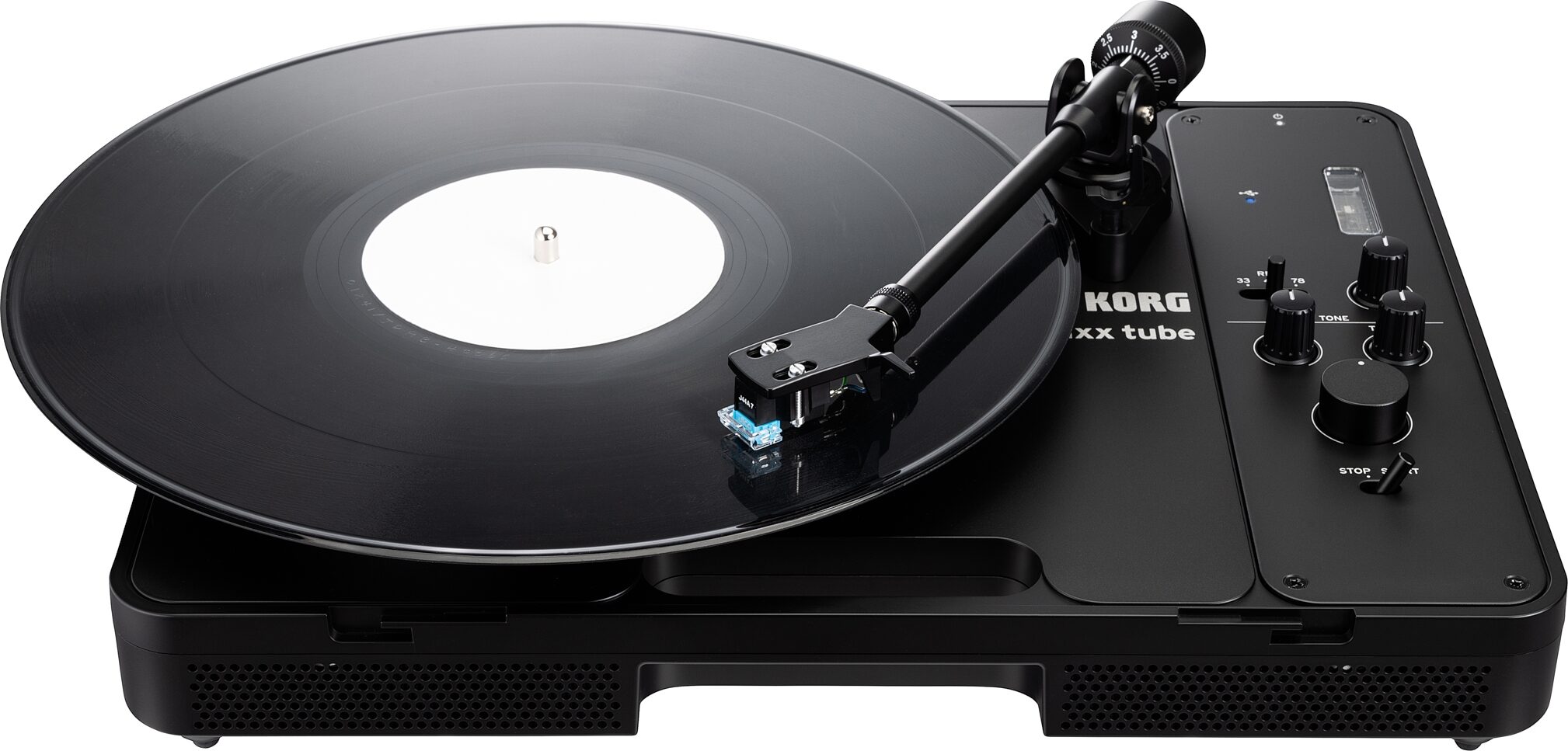 Korg handytraxx tube Portable Record Player, New, Action Position Back