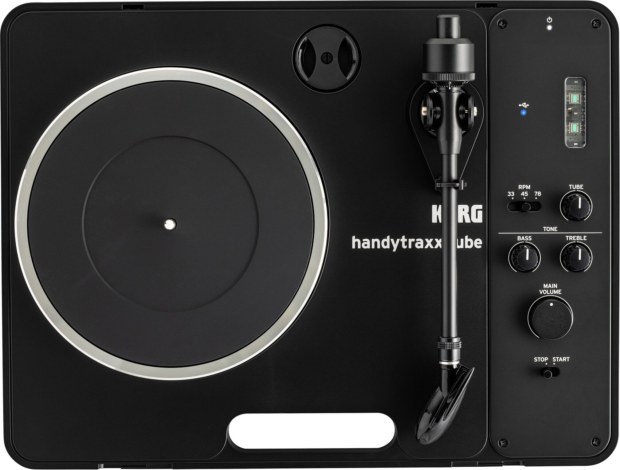 Korg handytraxx tube J Portable Record Player, New, Action Position Back
